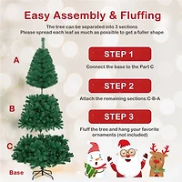 Costway 7ft. Unlit Artificial Christmas Tree