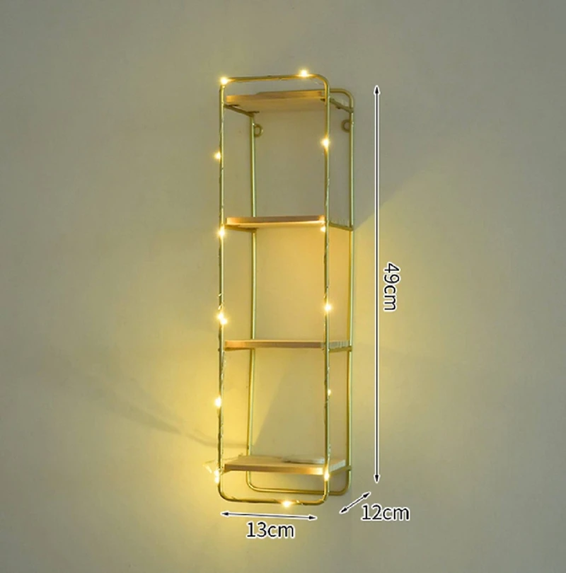 NEX™ 19.25" Gold Iron Pilaster Shelf