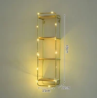 NEX™ 19.25" Gold Iron Pilaster Shelf