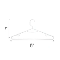 Honey Can Do White Recycled Plastic Hangers, 60ct.