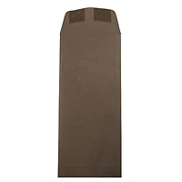JAM Paper 4.5" x 10.375" Chocolate Brown Policy Business Envelopes, 50ct.