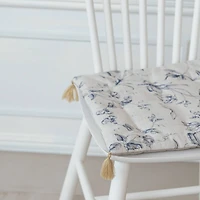 Hello Honey® 14.5" Blue & White Chair Cushion