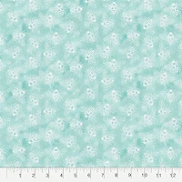 Fabric Editions Turquoise Buzzing Bees Cotton Fabric
