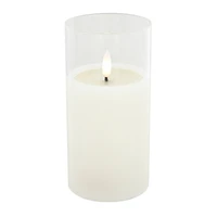 3" x 6" LED Glass Wax Flickering Candle by Ashland