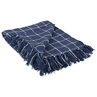 DII® French Blue Checked Plaid Throw