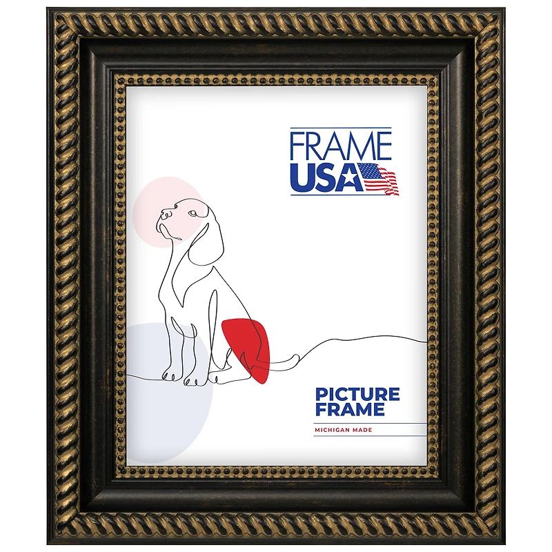 Frame USA Napolean Black & Gold Single Image Picture Frame