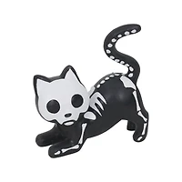 4.75" Black & White Skeleton Cat Tabletop Décor by Ashland®