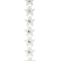15mm White Plastic & Glass Pearl Star Bead Garland, 5yd. by Bead Landing™
