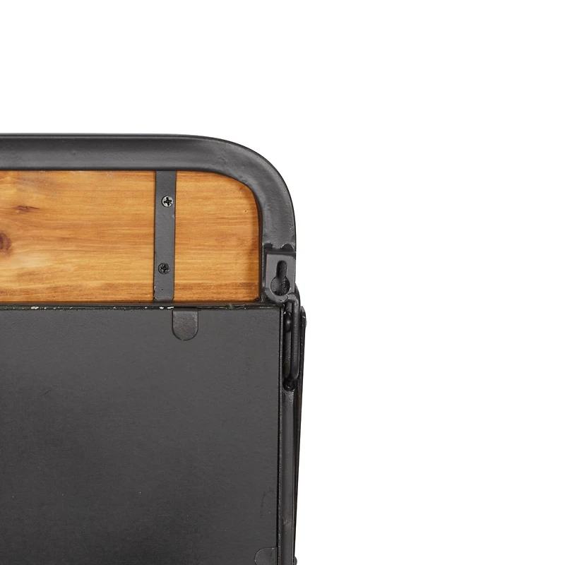 Brown Metal Industrial Wall Hook, 19" x 19" x 14"