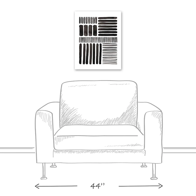 Modern Grid 16" x 20" Canvas Wall Art