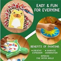 Creative Roots® Paint Your Own Stepping Stones Multipack with Turtle, Hedgehog & Sun Stepping Stones