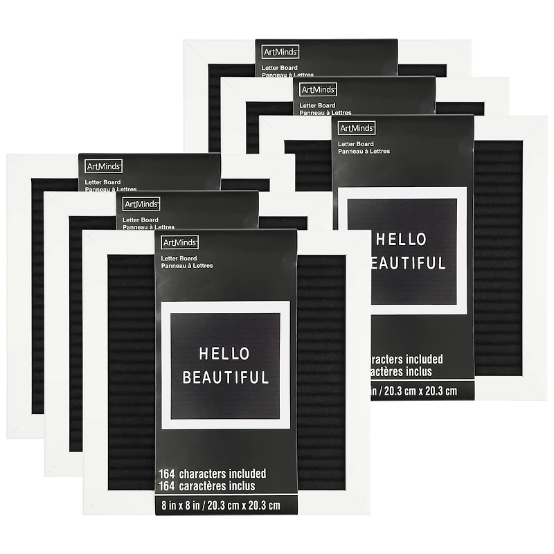 6 Pack: 8" x 8" Felt Letter Board by Make Market