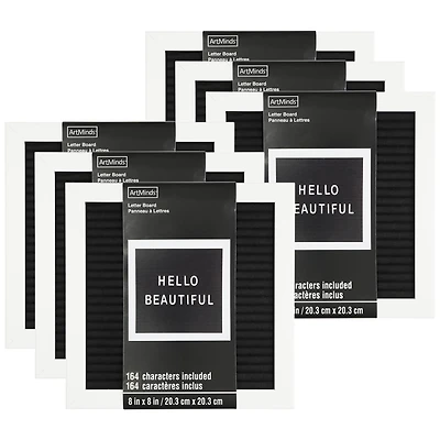 6 Pack: 8" x 8" Felt Letter Board by Make Market