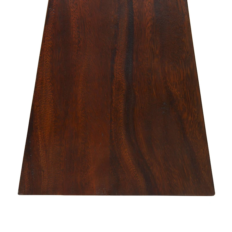 Brown Wood Contemporary Accent Table, 20" x 16" x 16"