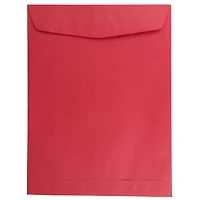 JAM Paper 9" x 12" Red Recycled Open End Envelopes, 25ct.