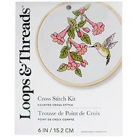 Hummingbird Counted Cross Stitch Kit by Loops & Threads®