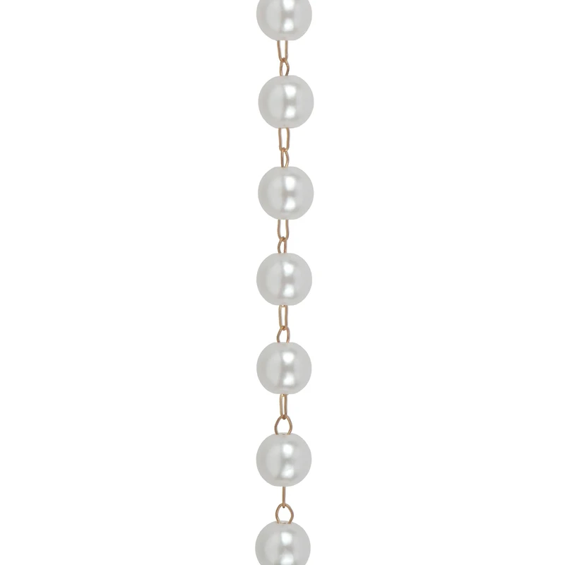 9.5" Gold & White Pearl Trucker Hat Chain by Make Market®