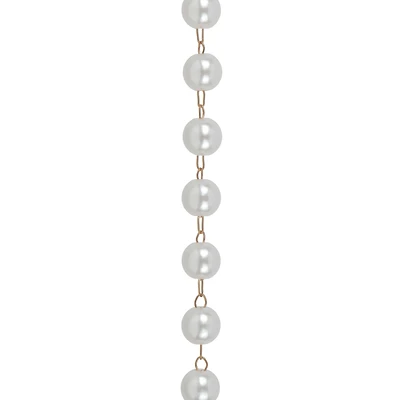 9.5" Gold & White Pearl Trucker Hat Chain by Make Market®