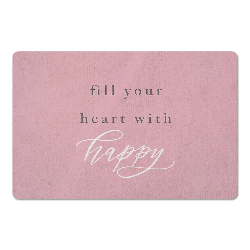 18" x 27" Fill Your Heart Floor Mat