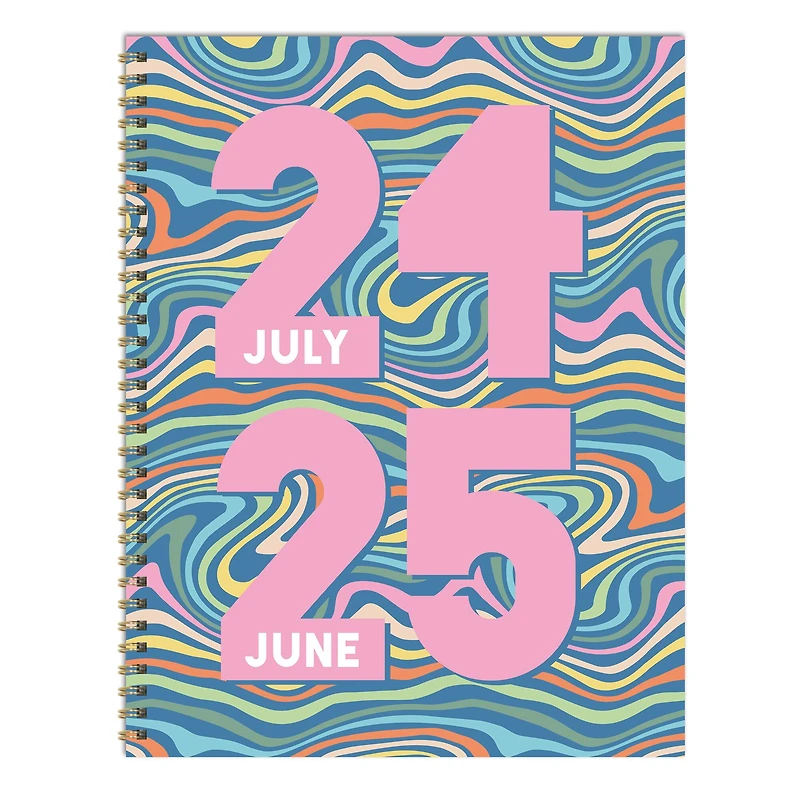 TF Publishing 2024 - 2025 Groovy Large Spiral Planner