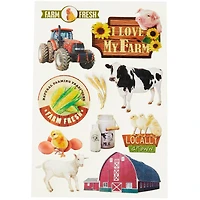 12 Pack: I Love My Farm Dimensional Stickers by Recollections™ Signature™