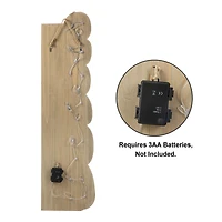 Glitzhome® 42" Lighted Halloween Wooden Stacked Pumpkins Porch Sign with Timer