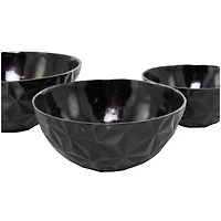 The Novogratz Metal Faceted Decorative Bowl Set