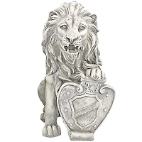 Design Toscano 17" Left Paw Up Roaring Beasts of Castello di Rocca Lion Sentinel Statue