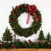36" LED Canadian Pine Artificial Christmas Wreath