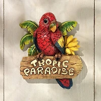 Design Toscano 10" Tropic Parrot Paradise Wall Sculpture