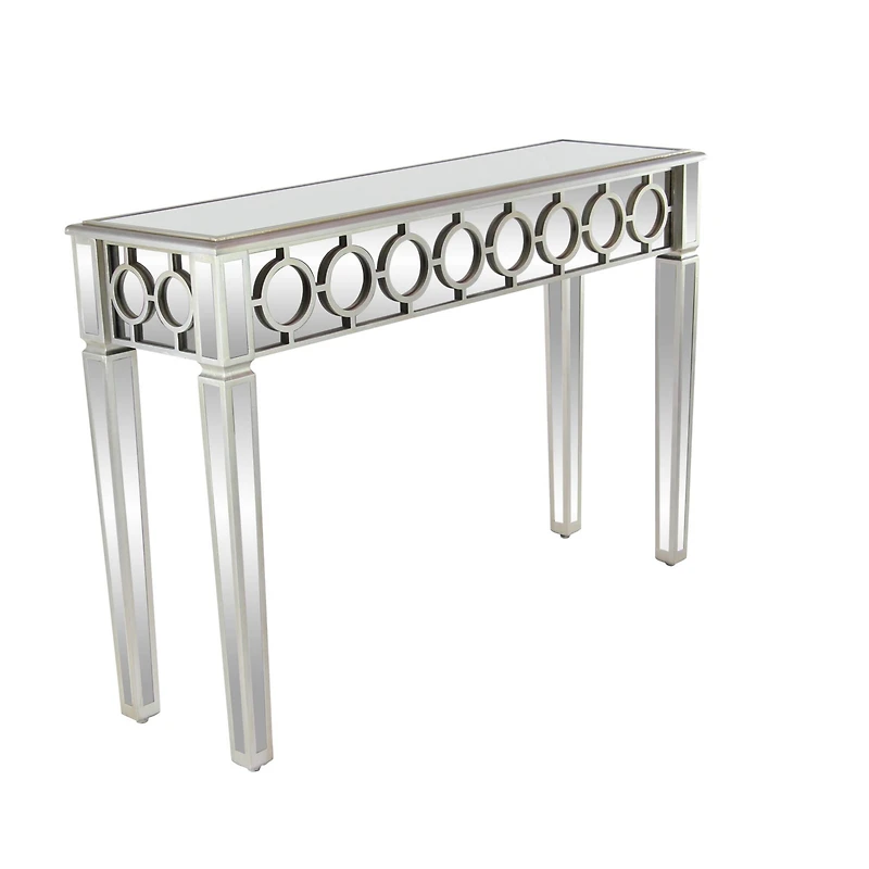Silver Glam Wood Console Table, 32" x 47"