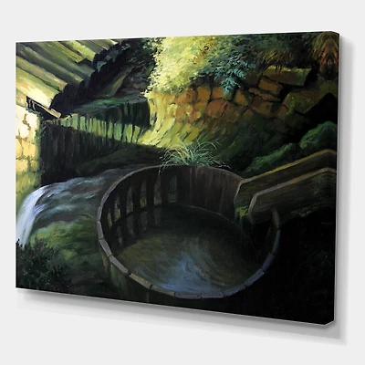 Designart - Old Watermill In Nature Landscape