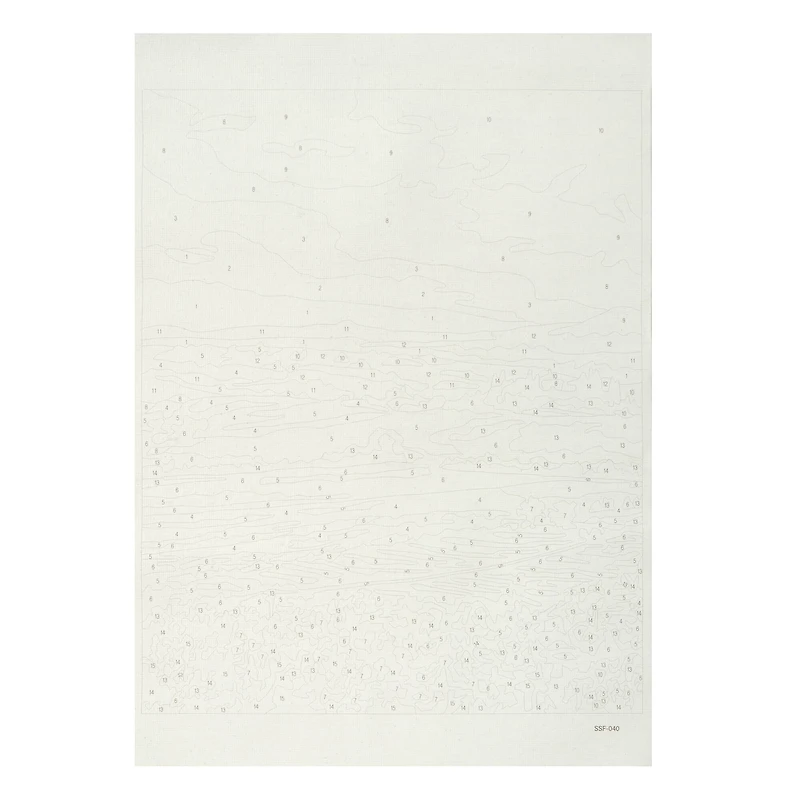 8" x 10" Sunset Fields Paint-by-Number Kit with Wood Display Hanger by Artist's Loft®