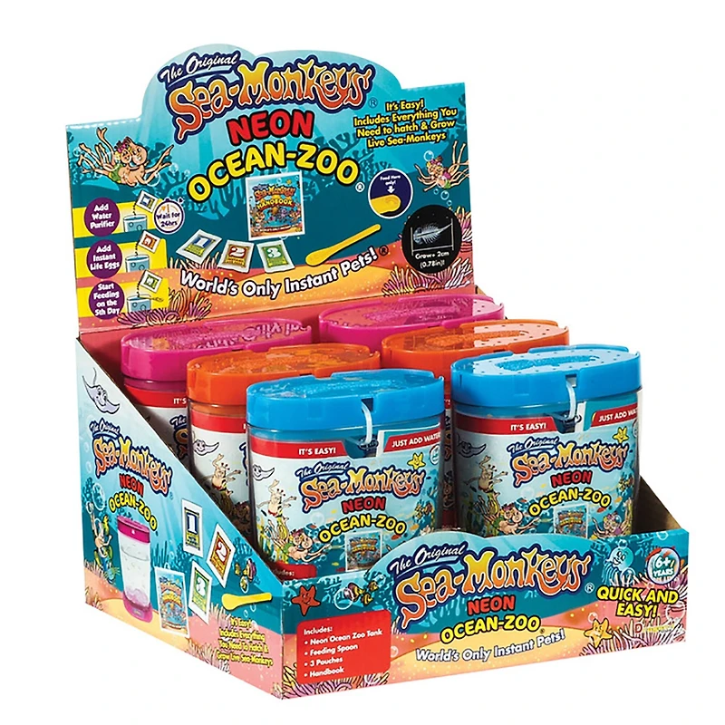 The Original Sea-Monkeys Neon Ocean Zoo Kit