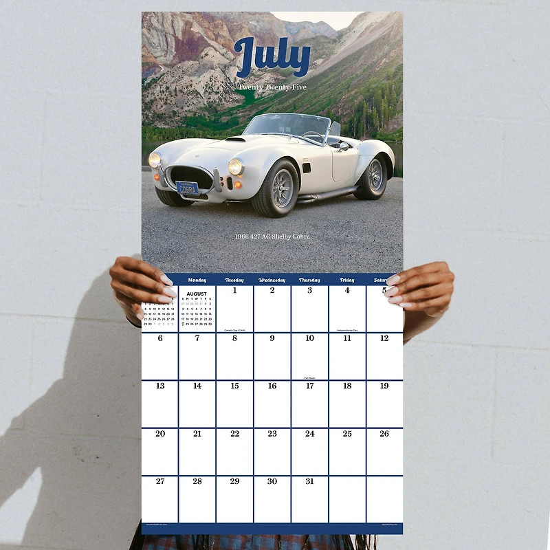 TF Publishing 2025 Classic Cars Wall Calendar