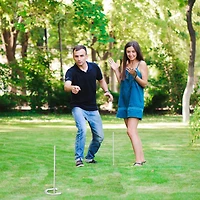 Toy Time Professional Grade Horseshoe Set with Carry Case