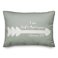 20" x 14" God's Masterpiece Arrow Indoor/Outdoor Throw Pillow