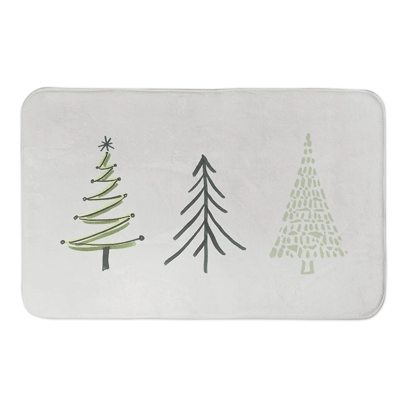 Designs Direct Three Winter Trees Bath Mat, 34" x 21"