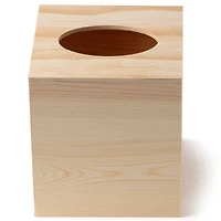 6 Pack: 6" Wood Tissue Box by Make Market®