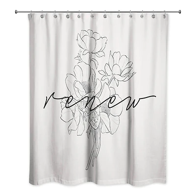 Renew Poppy 71" x 74" Shower Curtain