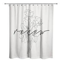 Renew Poppy 71" x 74" Shower Curtain