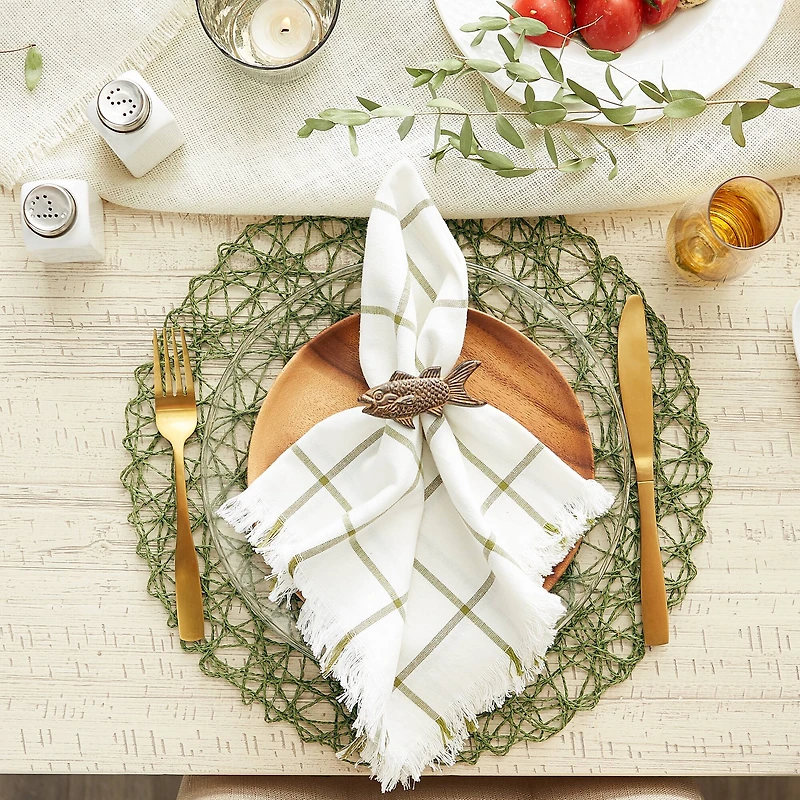 DII® Woven Paper Round Placemats