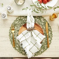 DII® Woven Paper Round Placemats