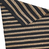 Hello Honey® Black and Natural Jute Cotton Area Rug