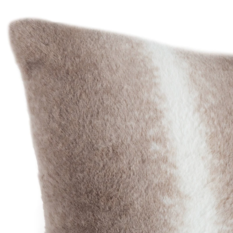 Hastings Home Gray & White Faux Fur Lumbar Pillows, 2ct.