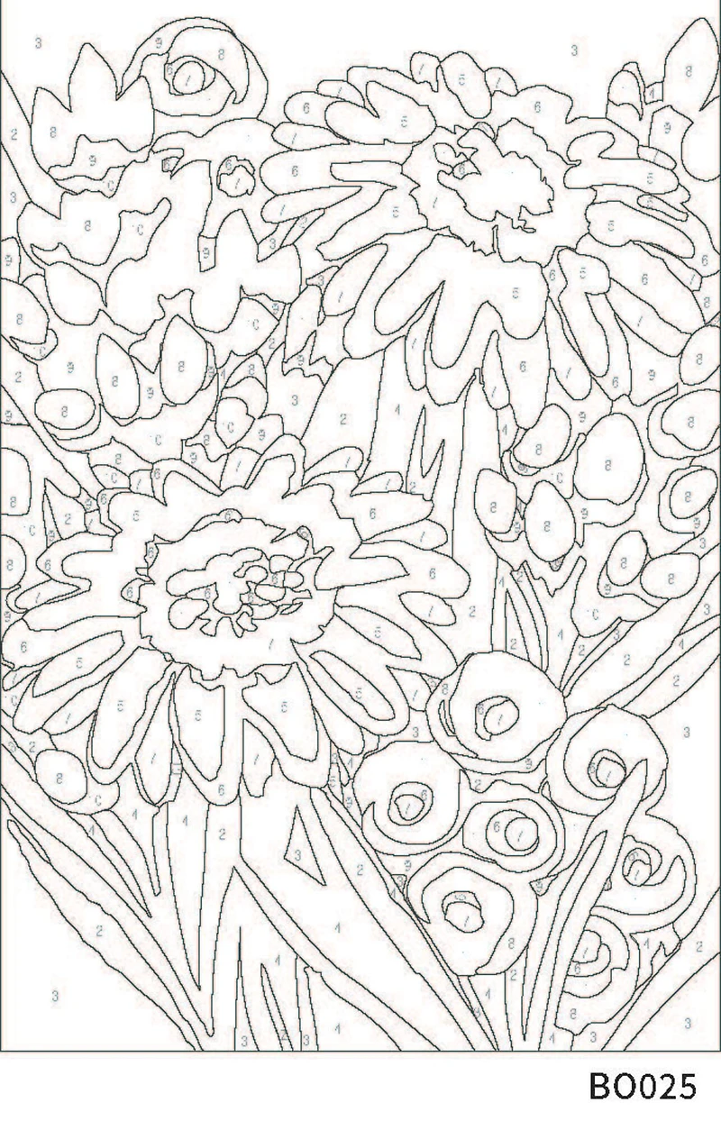 Bouquet Paint-by-Number Framed Mini Kit by Artist's Loft®