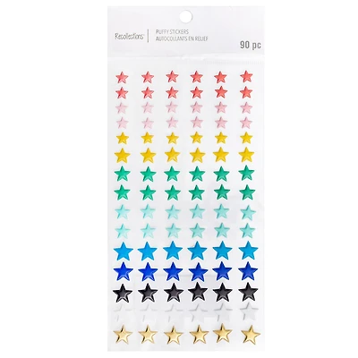 Puffy Rainbow Star Stickers by Recollections™