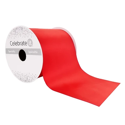 4" x 10yd. Satin Ribbon by Celebrate It® Specialty