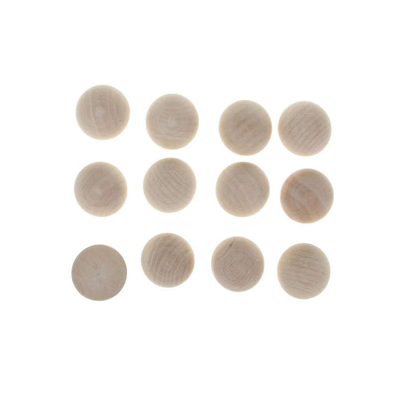 1.5" Wood Bead Halves by Make Market®