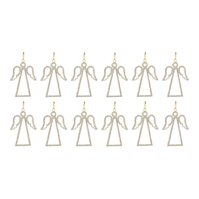 12ct. Jeweled Angel Outline Ornament